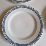Set of 14 Terre de fer Salins plates, Castellane model