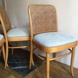 Lot 4 chaises type Thonet 811 Josef Hoffmann