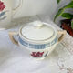 Vintage tea set in Sarreguemines flowered earthenware, "Troyes" model