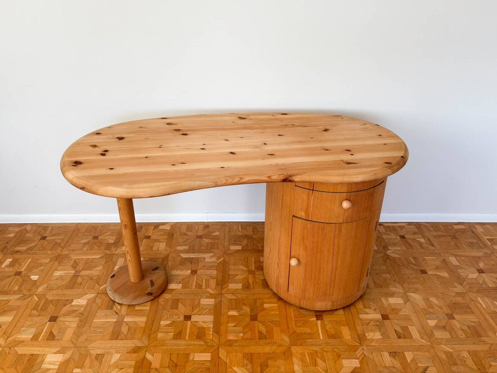 Kidney-shaped desk attributed to CFC Silkeborg, Denmark, 1990s