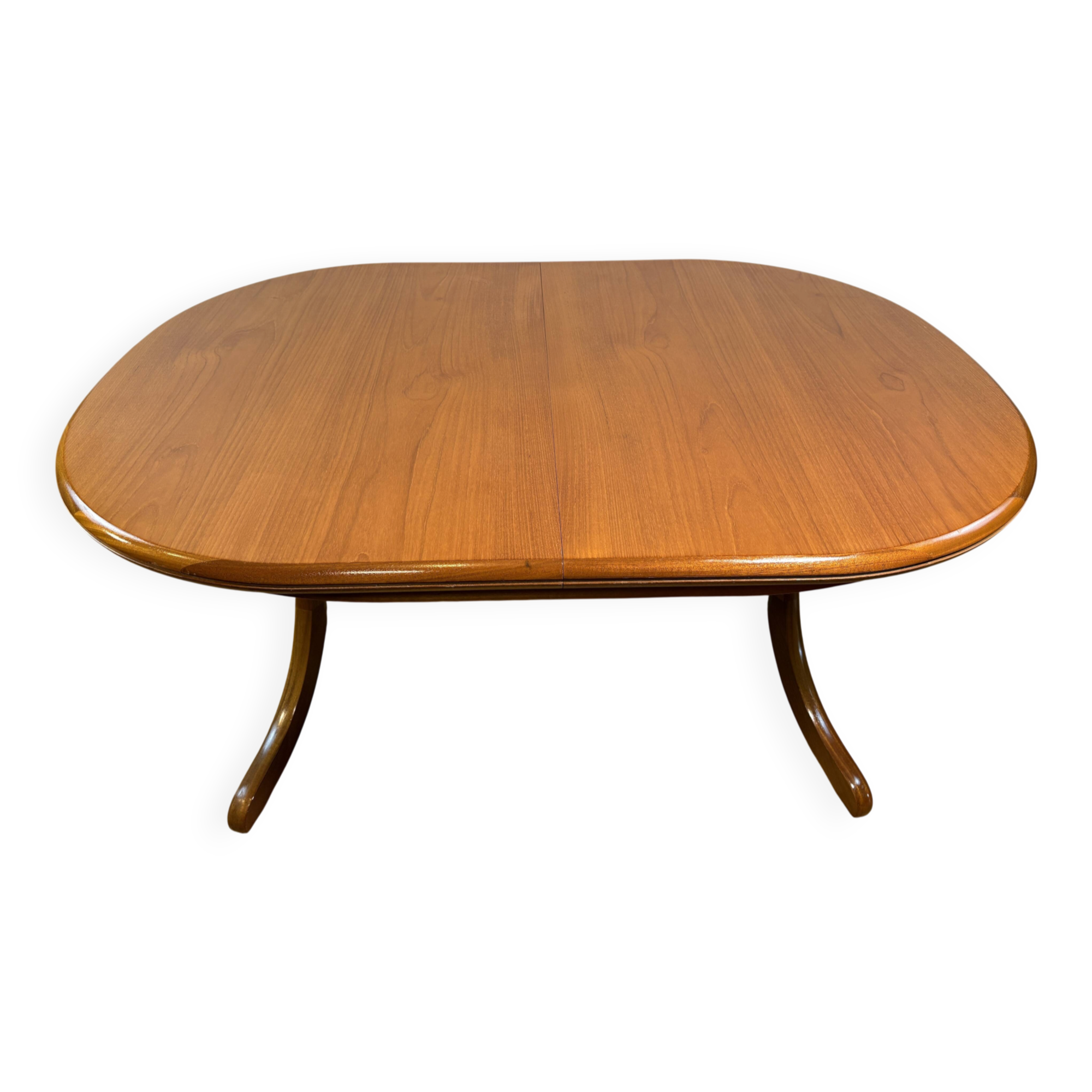 Table à manger extensible en teck oval Sutcliffe de Todmorden des années 1960