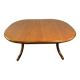 Table à manger extensible en teck oval Sutcliffe de Todmorden des années 1960