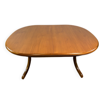 Mid-Century Sutcliffe of Todmorden Oval Teak Extending Dining Table 1960