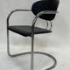 Vintage dining chair effezeta made in Italy design chrome