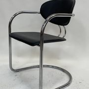 Vintage dining chair effezeta made in Italy design chrome