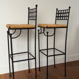 Tabouret de bar en fer forgé