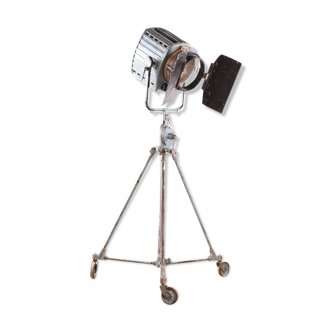 Vintage movie studio spotlight on tripod