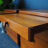 Mid century stag bedside cabinets tables in teak