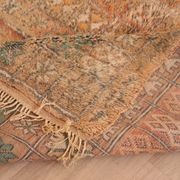Peach Vintage Moroccan Rug 178 x 264 cm, Berber Wool Rug, Handmade Boho Rug