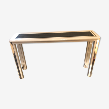 Console in lacquered wood and gilded brass 70