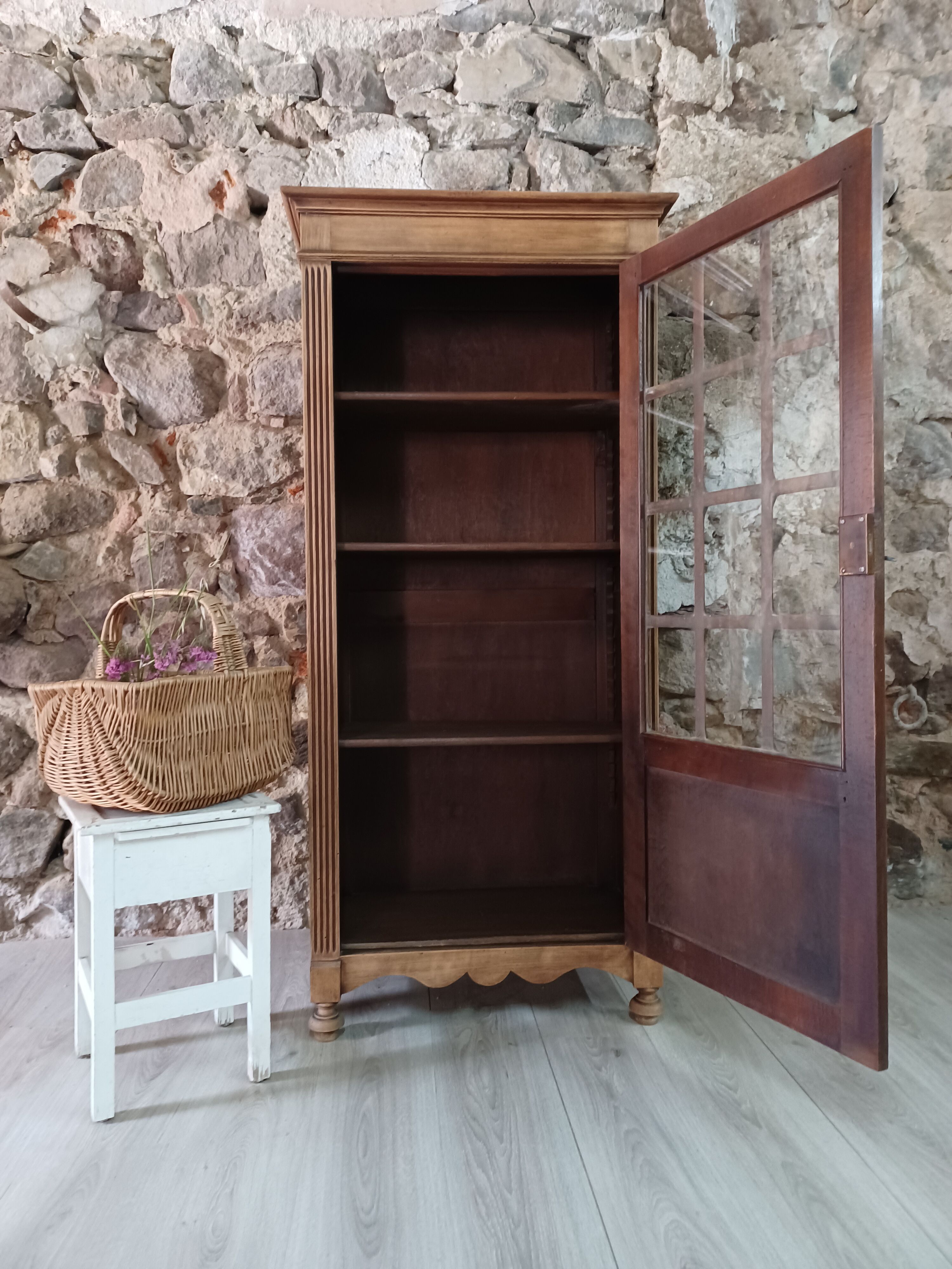 Glass-glazed Parisian wardrobe
