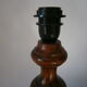 Turned wooden lamp feet