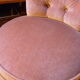 Fauteuil crapaud velours capitonné