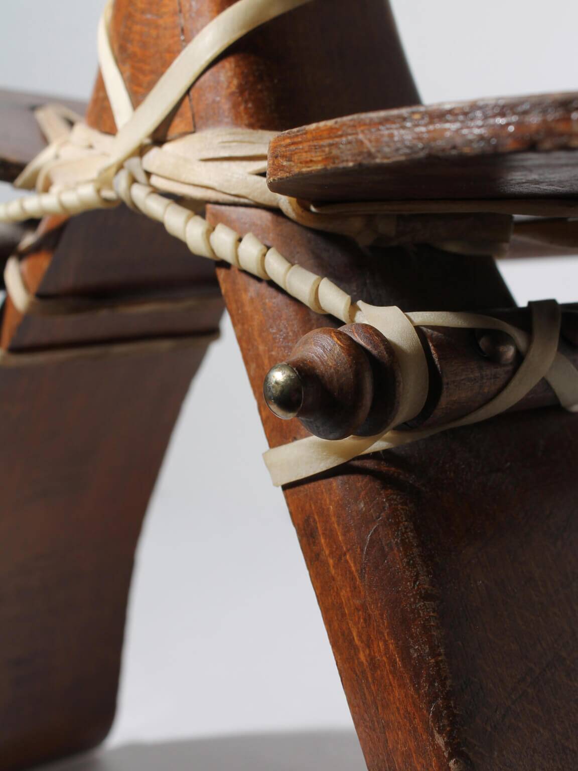 Brutalist Ottoman Camel Saddle Stool