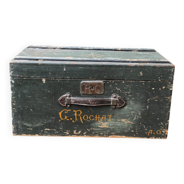 Ancienne malle de voyage en bois