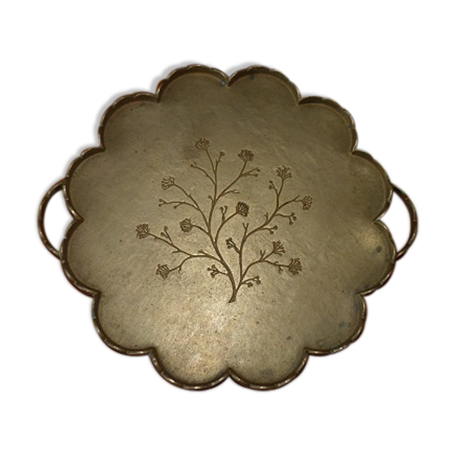 Brass decoration flower tray