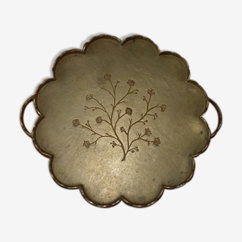 Brass decoration flower tray