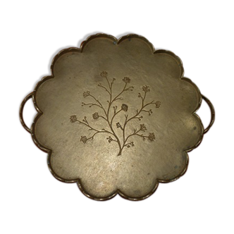Brass decoration flower tray