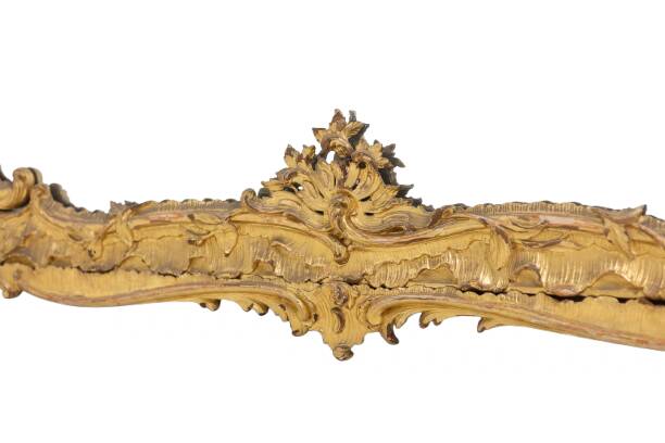 Louis XV style mirror with glazing beads. Napoleon III period, circa 1880.