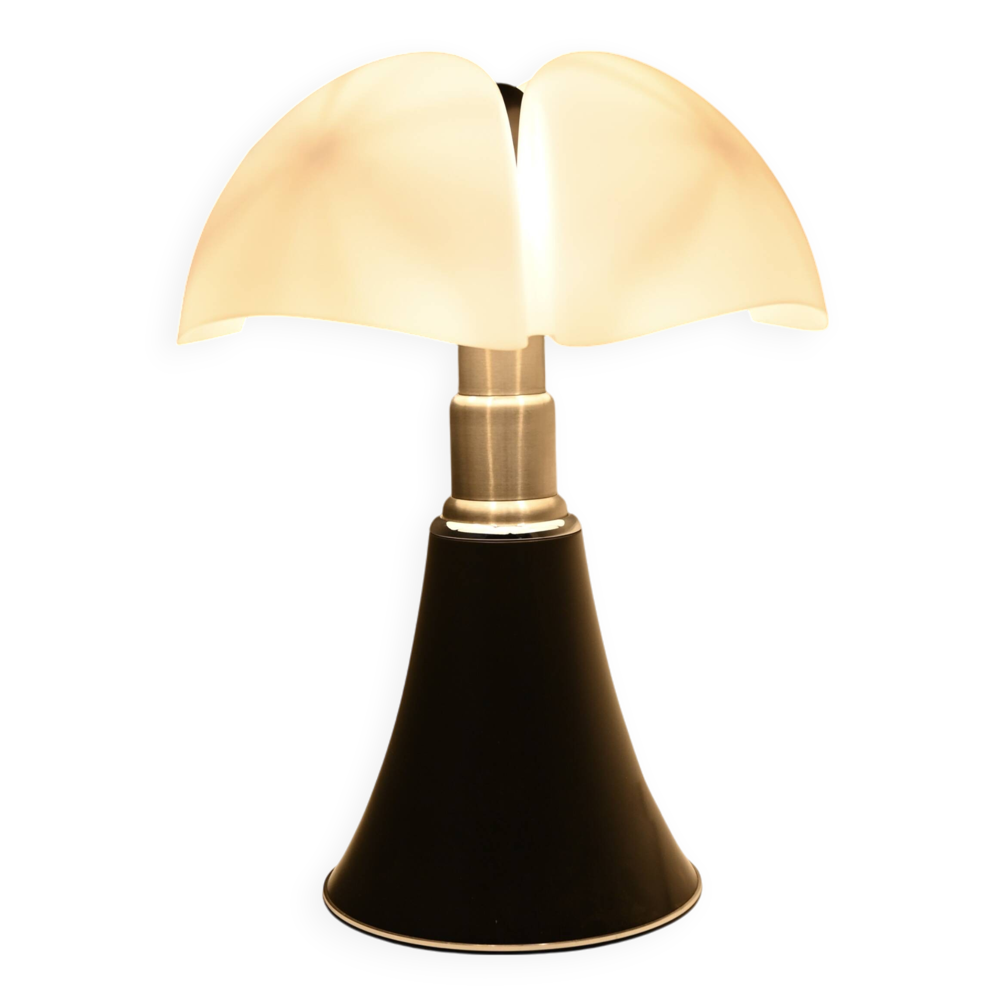 Black Pipistrello lamp by Gae Aulenti for Martinelli Luce, 1960s