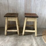 Pair of farm stools