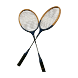 Pair of vintage badminton rackets