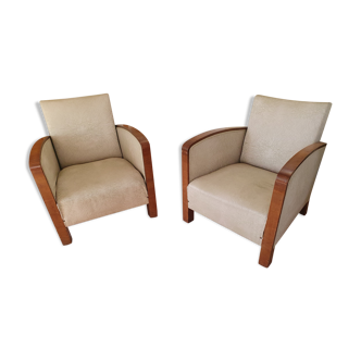 Pair of Art Deco armchairs