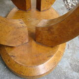 Oval coffee table Art Deco Walnut Burr