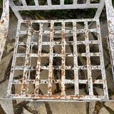 Paire de fauteuils en fer forgé