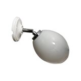 Vintage white opaline wall light