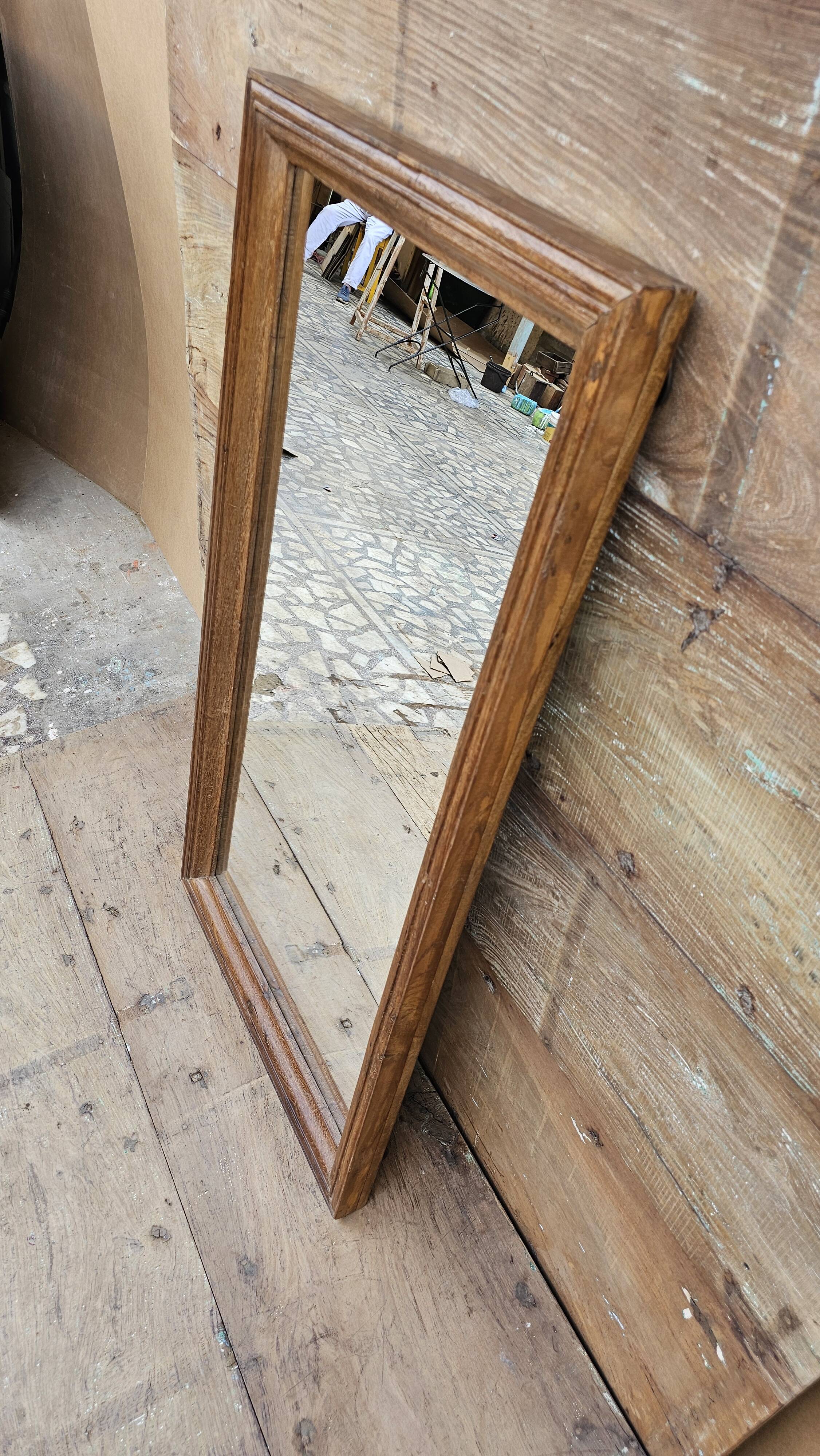 Teak mirror from Burma