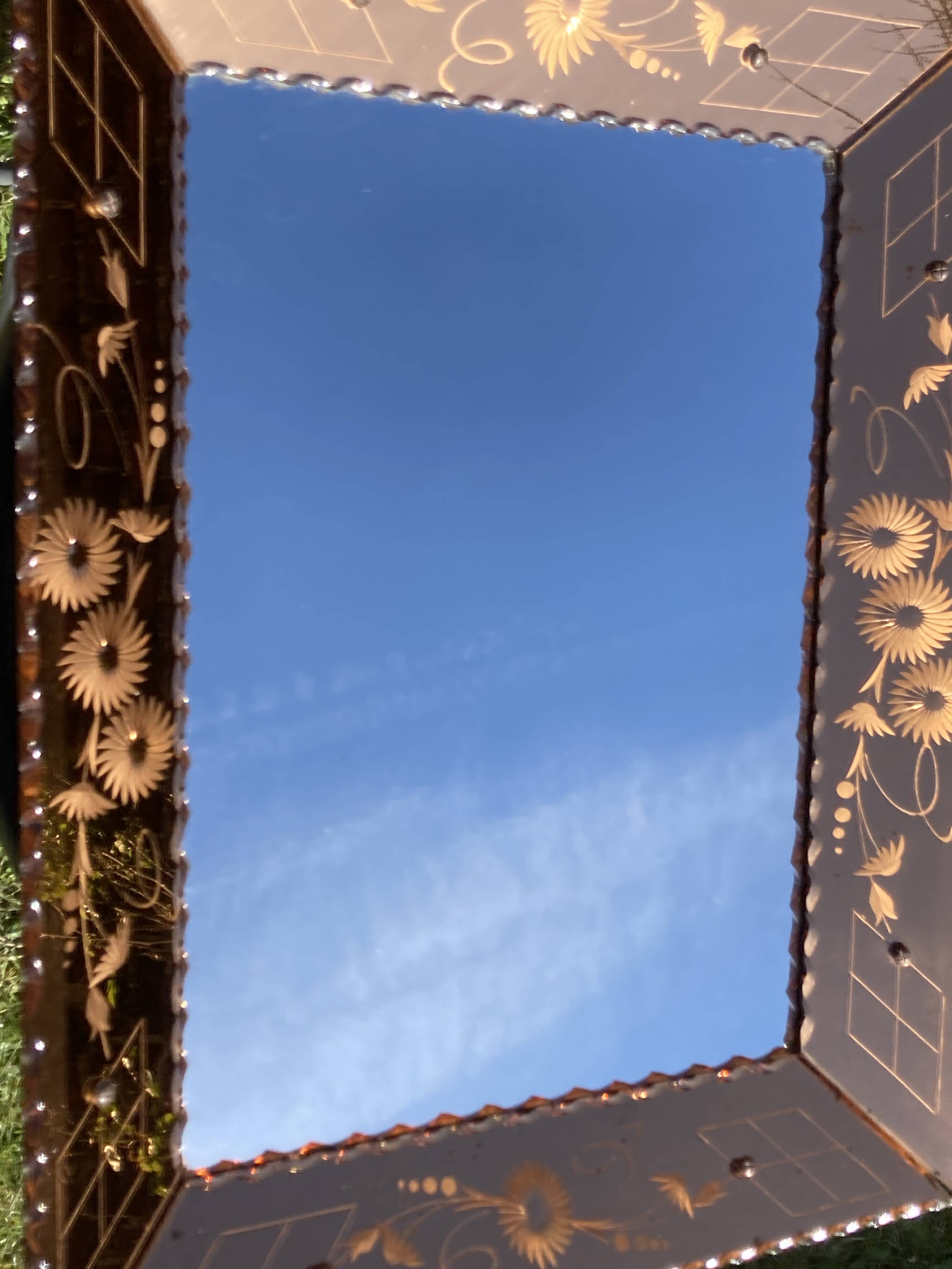 Miroir fumé à parcloses
