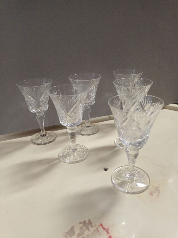 6 verres saint Louis