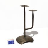Brutalist style candlestick, czechoslovakia, 1960s