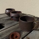 Norman pottery bowls and cups