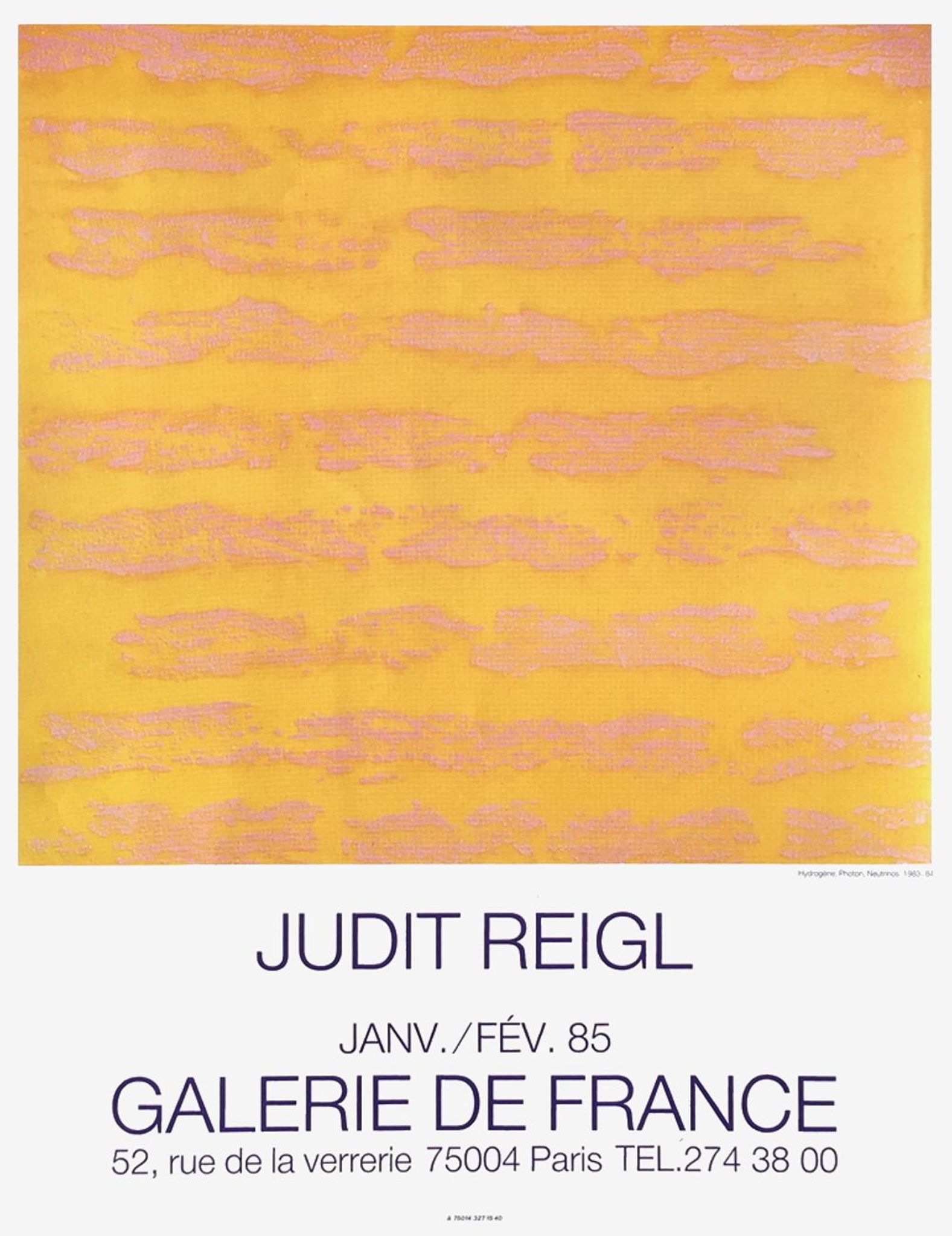 Affiche Judit Reigl  1985