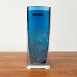 Mid-Century German Glass Block Vase by Ingrid Glas, Germany, 1960s