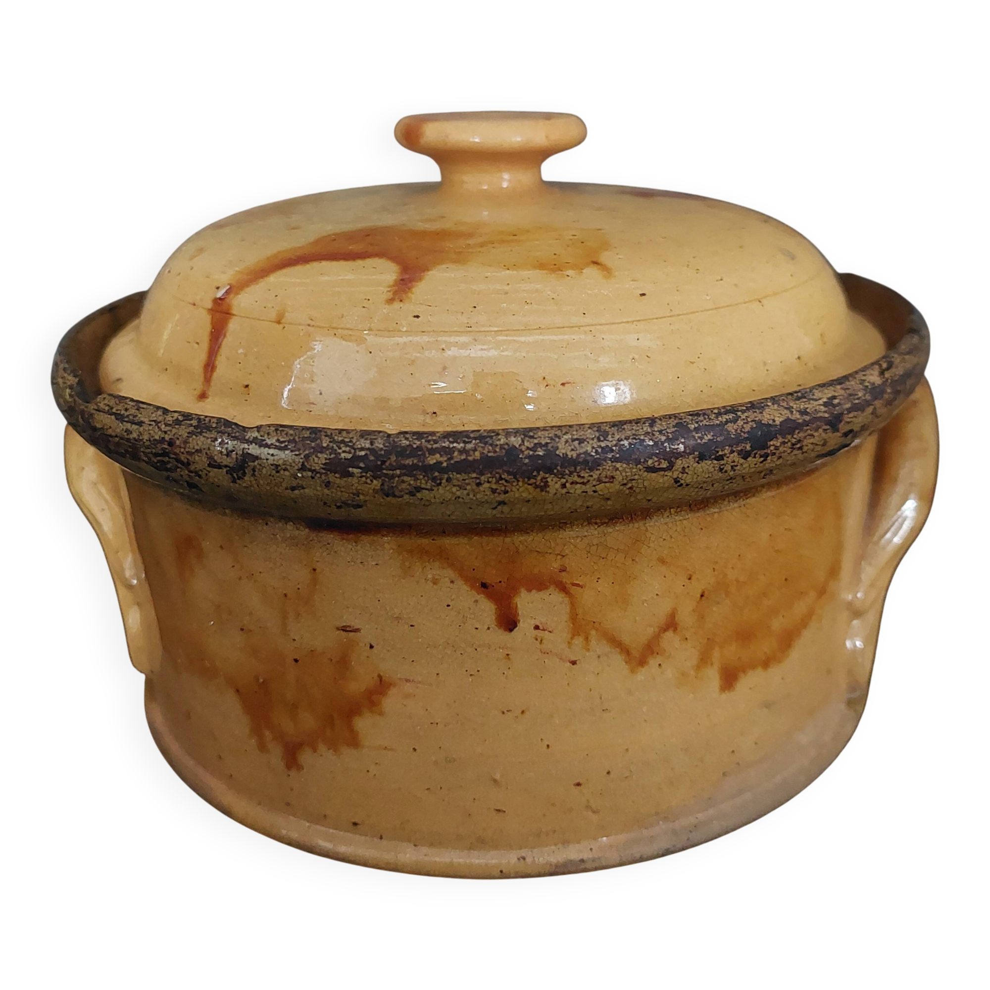 Glazed terracotta terrine from Provence, early 20th century
