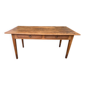 Table de ferme en cerisier,