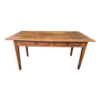 Farm table in cherry wood, 19th century France.