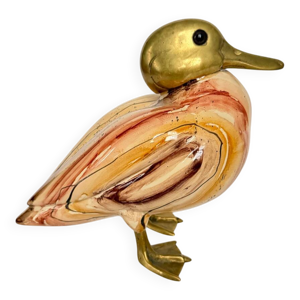 Grand canard en céramique