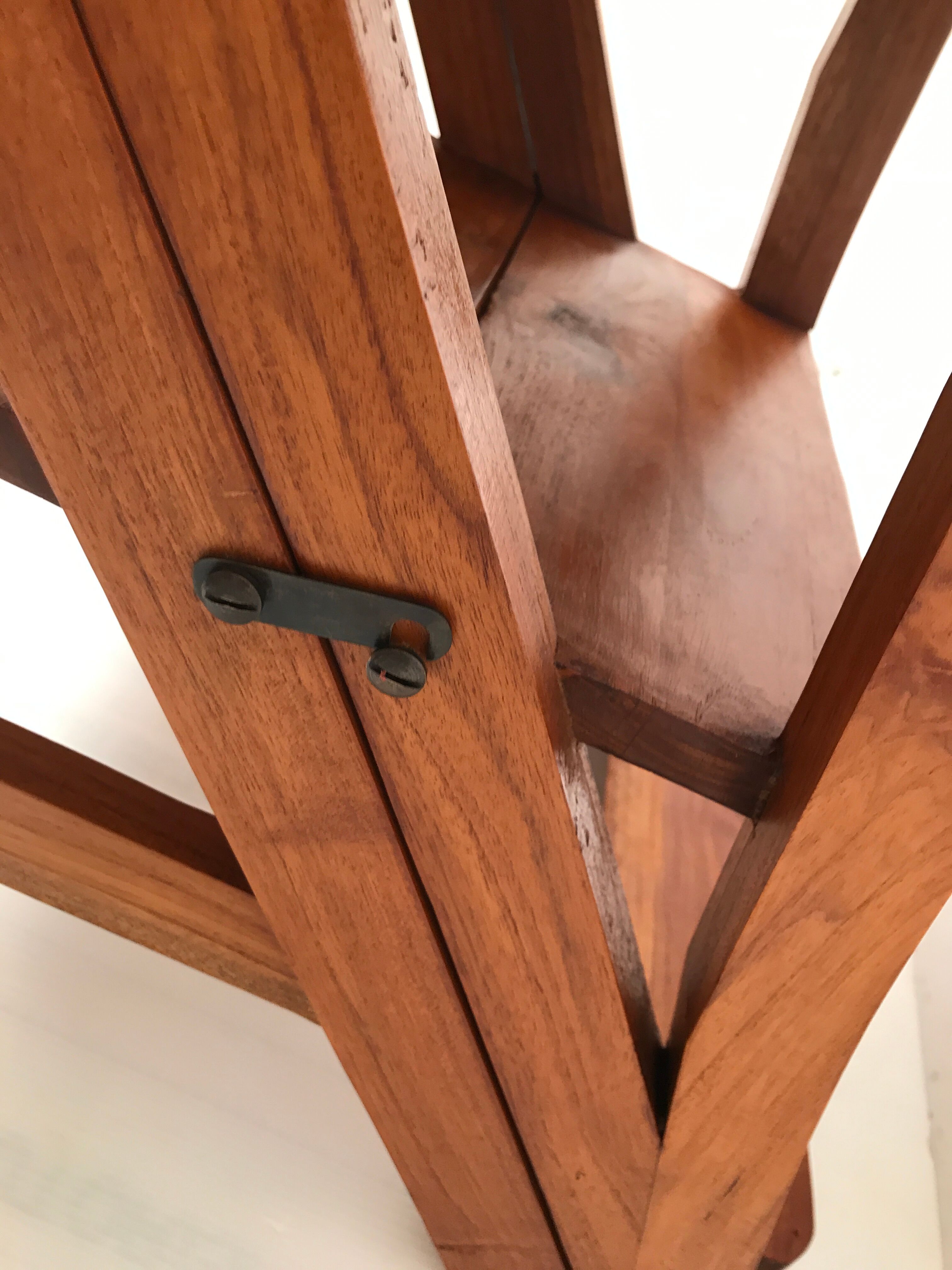 Vintage library stepladder chair