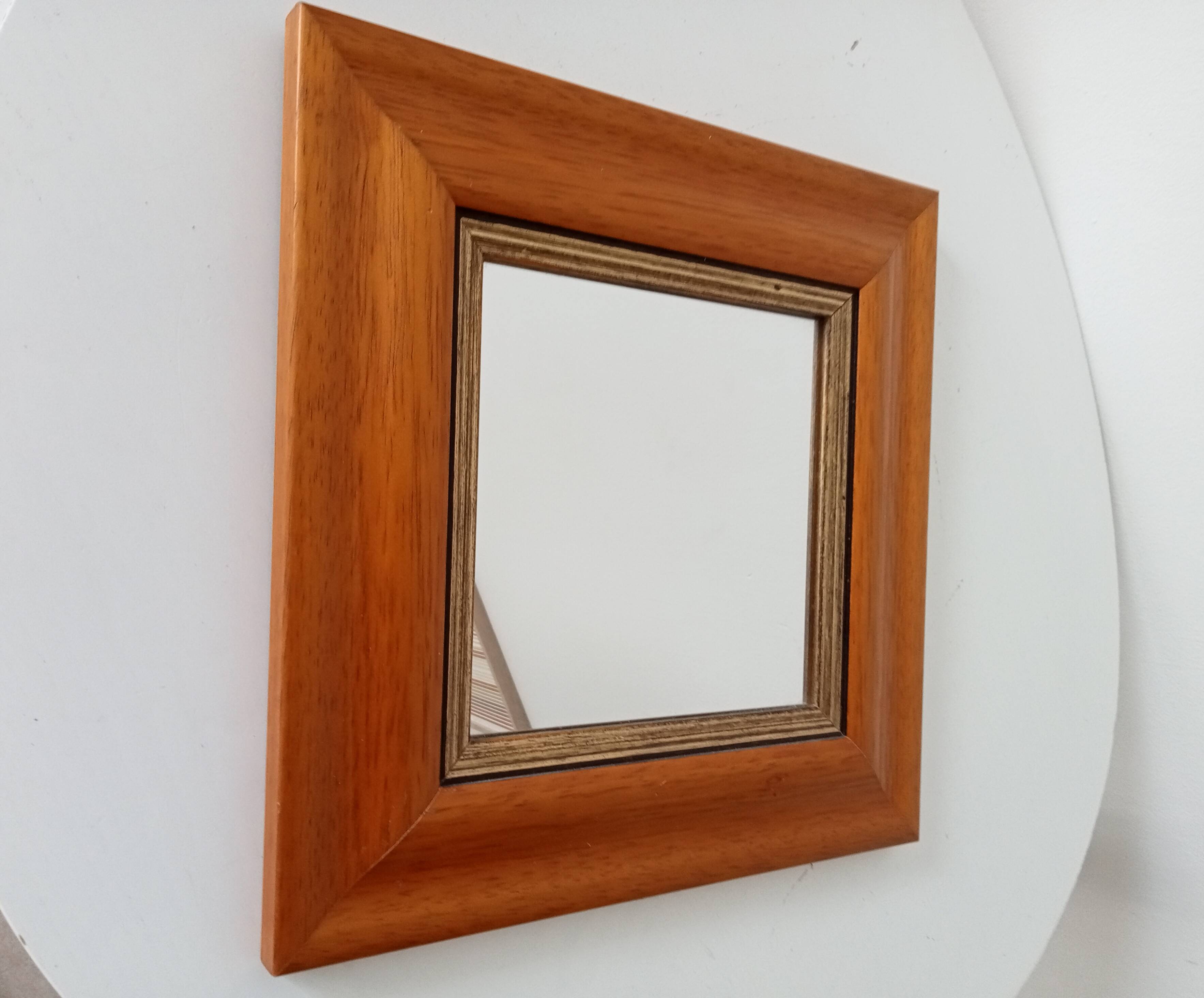 Vintage beech mirror