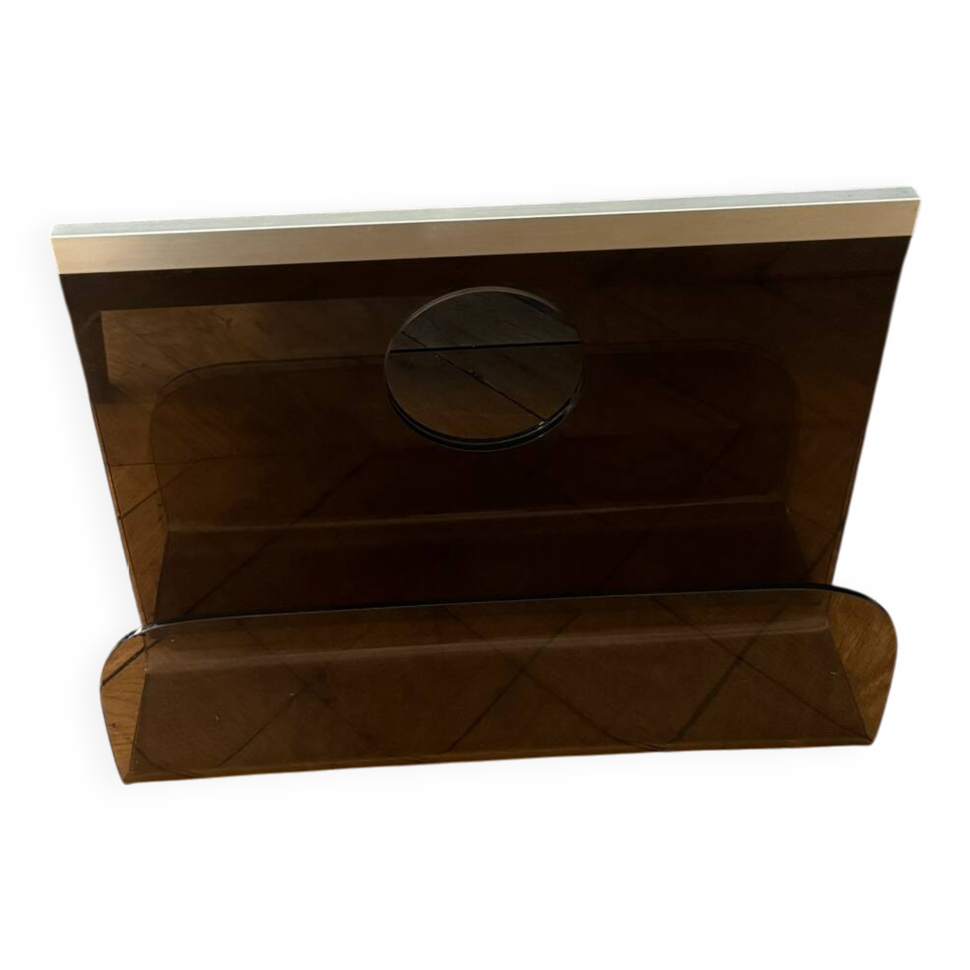 Magazine rack by Michel Dumas for Roche Bobois, 1970s.