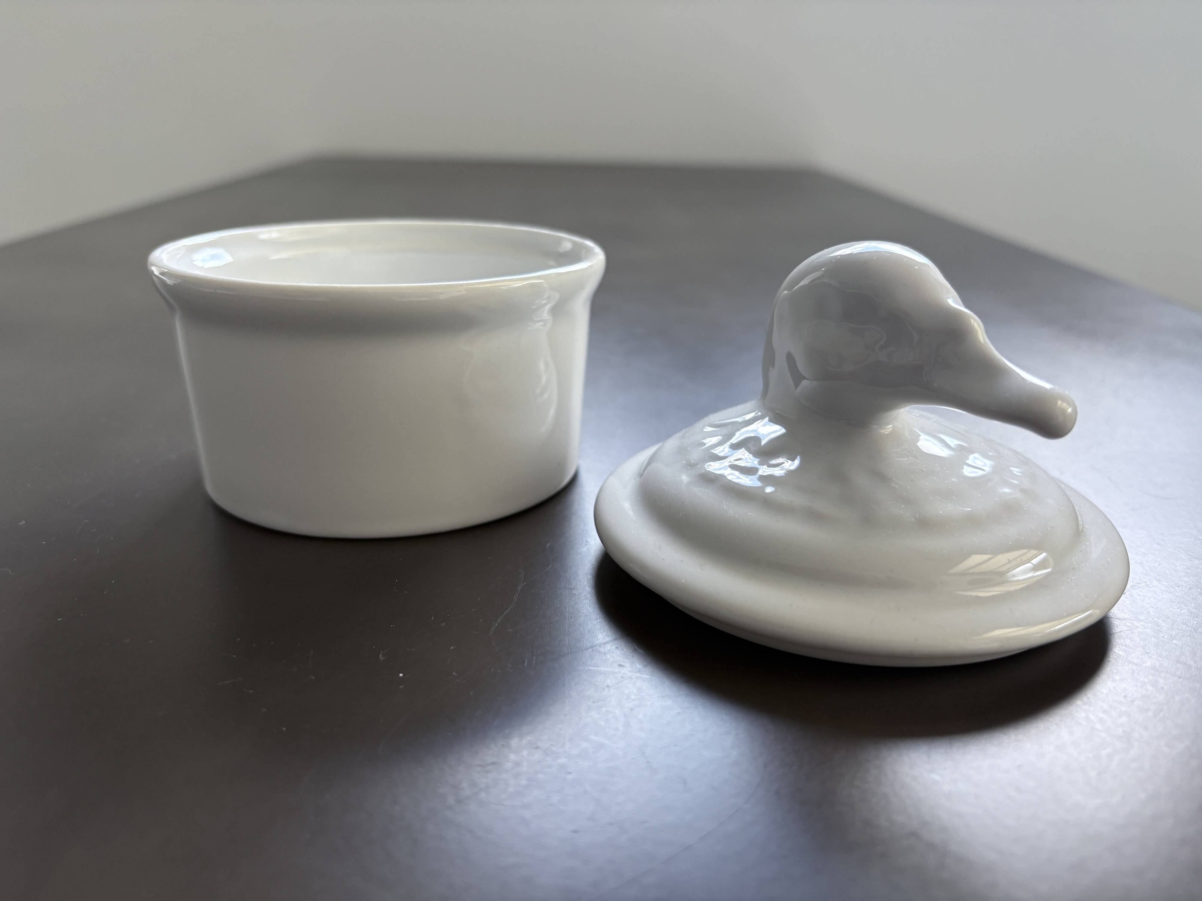 Vintage duck head ramekin