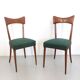 Pair of Green Side Chairs attributed to Ico Parisi for Ariberto Colombo