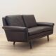 Brown leather sofa, Danish design, 1960s, designer: Aage Christiansen