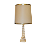 Twisted marble column lamp