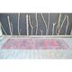 Tapis couloir étroit vintage turc bohème des années 1930 - 81 x 277 cm
