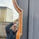 Wooden and stucco mirror, Dutch style